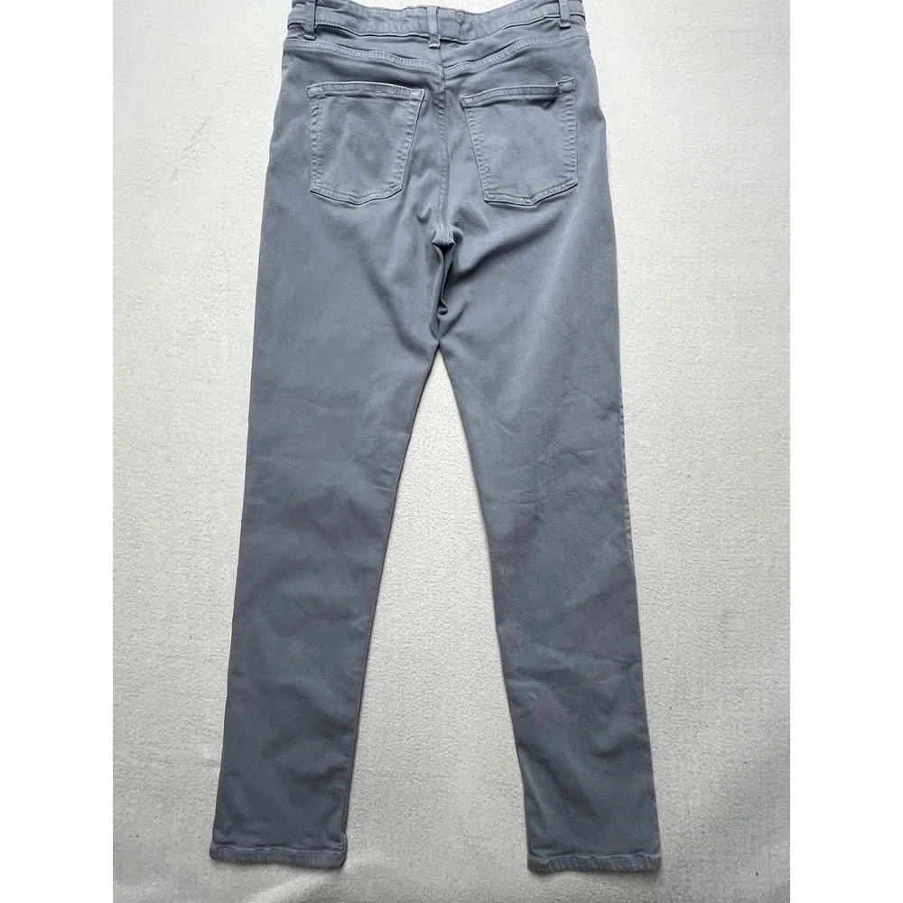 RYE 51 Men's Gray‎ Slim Straight Stretch Pants 32x32 (30x32) Soft Luxury Casual